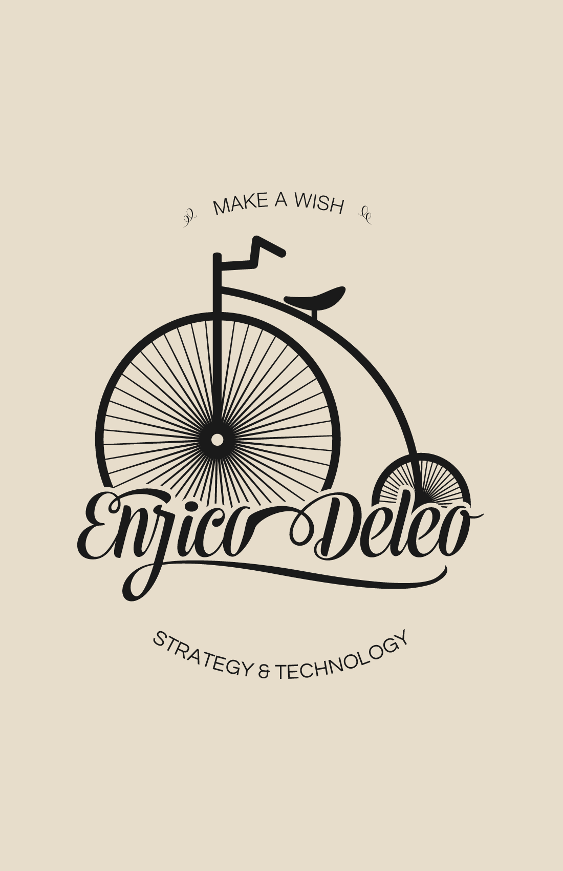 Retro del biglietto: il timbro tondo con il biciclo